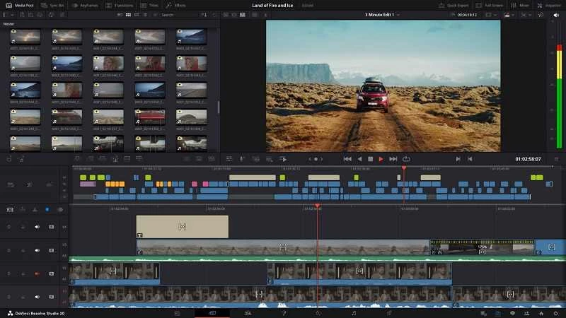 DaVinci Resolve — captura de tela 1