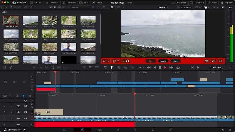 DaVinci Resolve — captura de tela 3